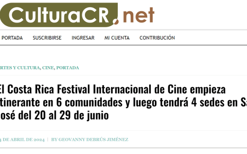El Costa Rica Festival Internacional de Cine empieza itinerante en 6 comunidades